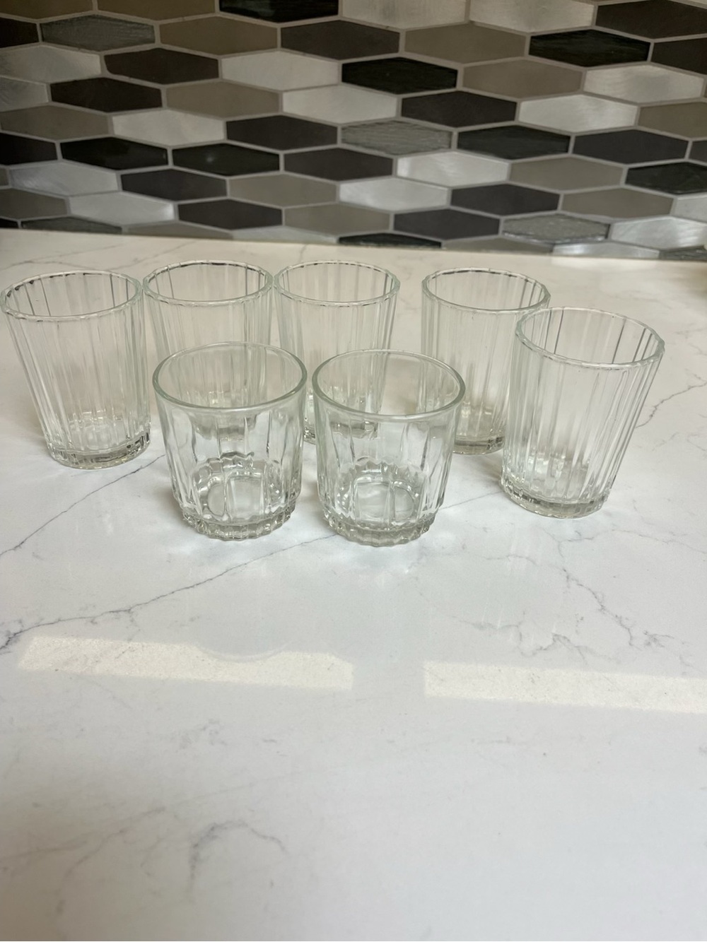 CLEAR GLASS TUMBLER SET